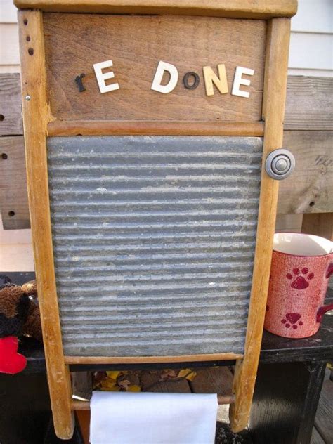 Washboard Cabinet Recycled Old Washboard To A Wall Etsy Old