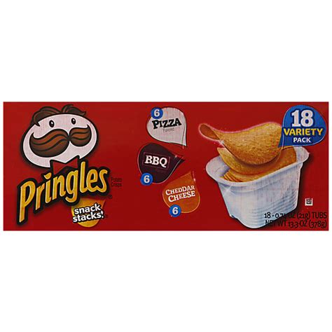 Pringles® Snack Stacks® Pizzabbqcheddar Cheese Potato Crisps Variety