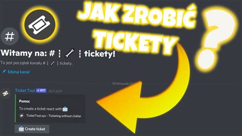 Jak Zrobi Tickety Na Serwerze Discord Youtube