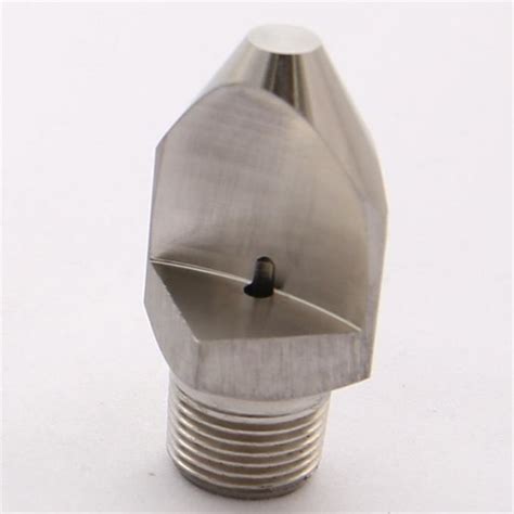 Stainless Steel Narrow Angle High Impact Vee Jet Nozzles Water Flat Fan