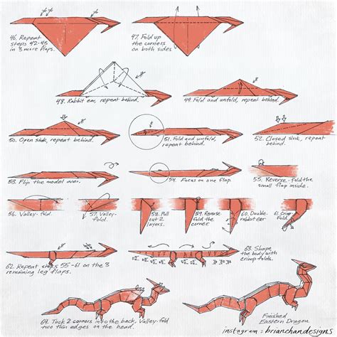 I Drew Instructions For The Eastern Dragon Rorigami