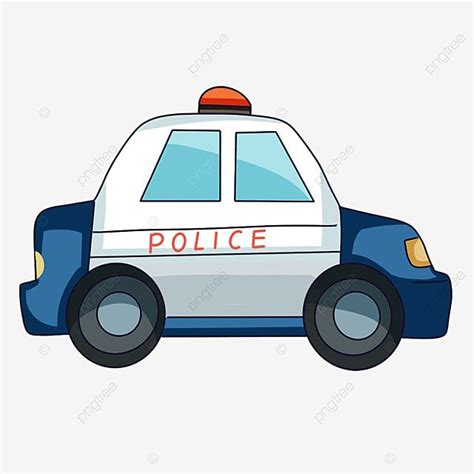 a police car with the word police on it's side, cartoon, character png and psd