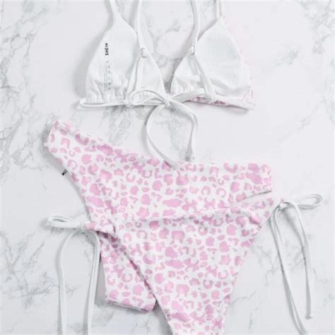 Leopard Print 3 Piece Bikini Barely Worn In Perfect Depop