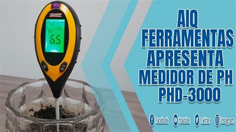 Controle De PH Do Solo O Medidor 4 Em 1 Da Instrutherm PH