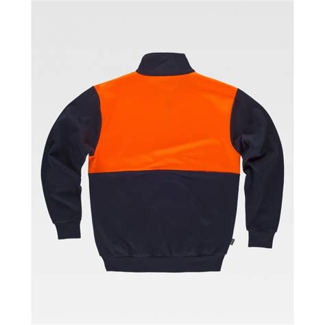 Sudadera De Trabajo Combinada Alta Visibilidad Cuello Alto Workteam C