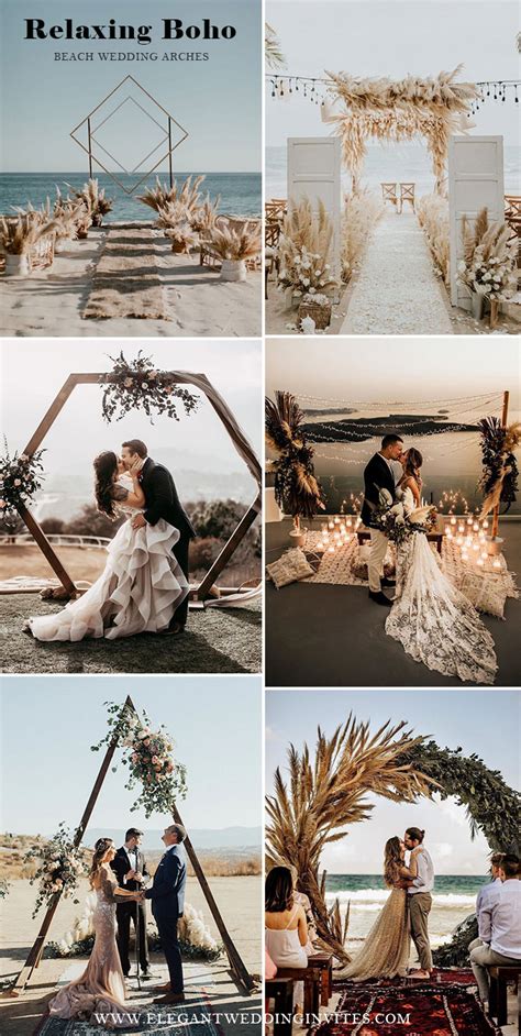 25 Intimate Boho Themed Summer Beach Wedding Ideas