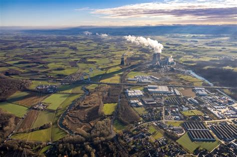 Luftbild Hamm Kraftwerksanlagen Des Kohle Heizkraftwerkes Der Rwe