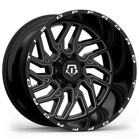 Tis Wheels Bm Gloss Black Milled Off Road Rims Tor