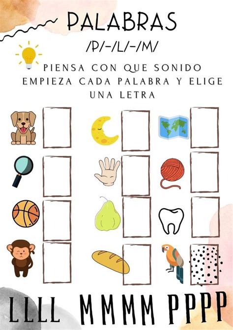 Palabras Con P L M Interactive Worksheet Peanuts Comics