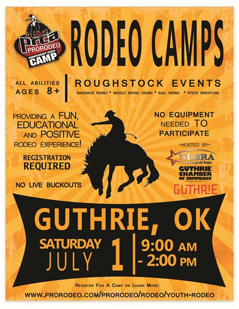 Prca Championship Rodeo Camp Coming To Guthrie Guthrie News Page