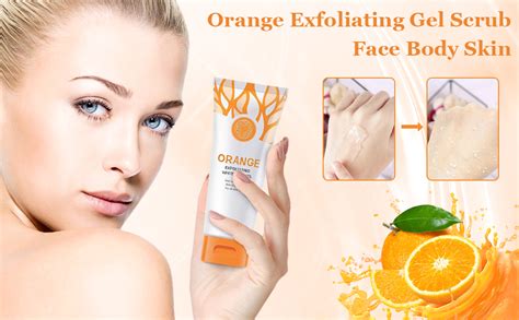 Amazon Orange Exfoliating Gel Scrub Face Body Skin Natural Orange