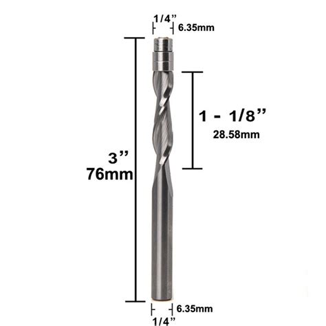 Professional Solid Carbide Flush Trim Bit Shank Mm Cut Diameter