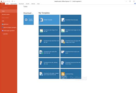 Offline Explorer - Webseiten Offline-Lesen - Dr. Windows