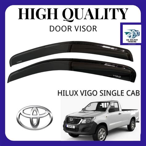 Toyota Hilux Vigo Single Cab 2005 2015 Flat Door Visor 2 DOOR