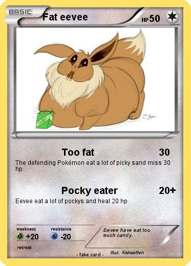 Pokémon Fat eevee 4 4 - Too fat - My Pokemon Card