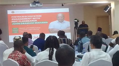 Elections Mahama Meets Fintech Ecosystem Players The Sikaman Times