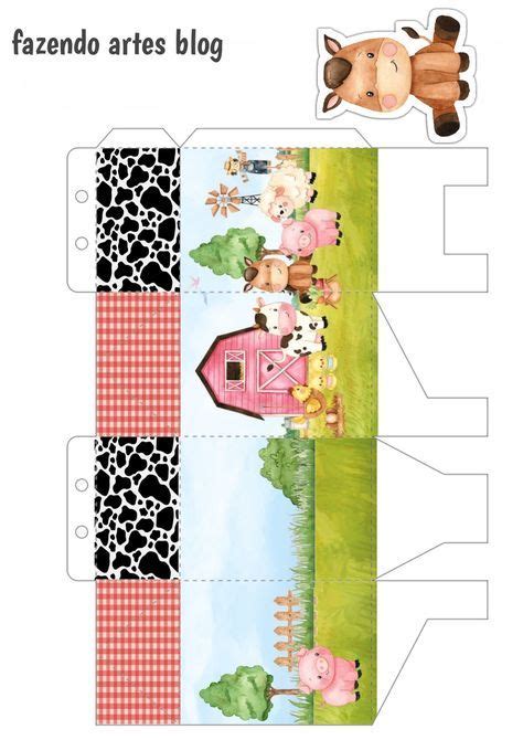 900 Ideas De Moldes Para Cajas En 2021 Farm Themed Birthday Party