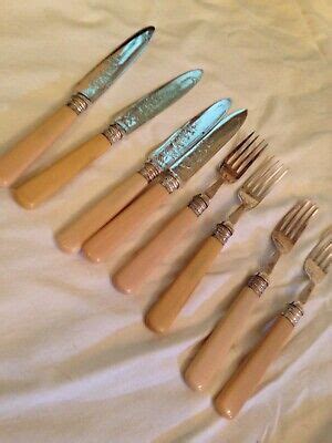 Fish Knives And Forks In Antique Silver Plated Cutlery For Sale EBay