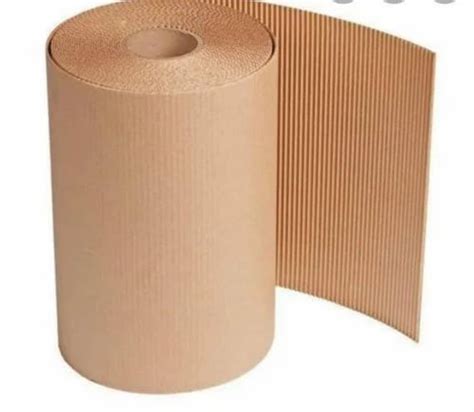 Wood Pulp Plain Brown Corrugated Paper Rolls For Packaging Gsm