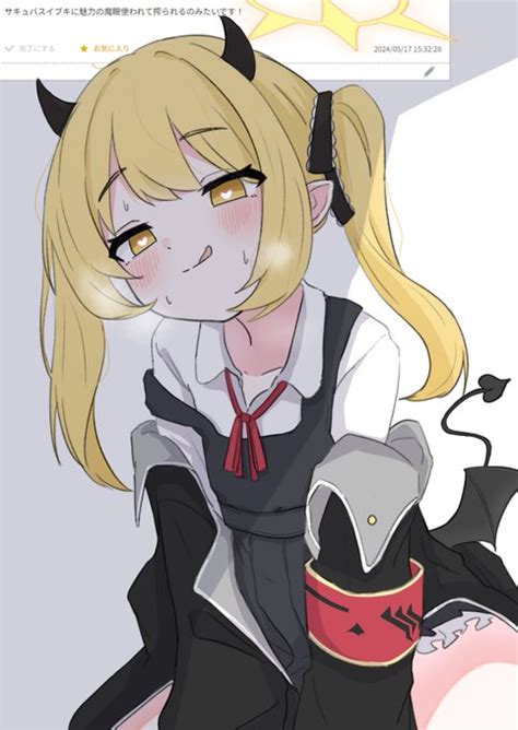 Ibuki Blue Archive Blonde HairFan Art Popular