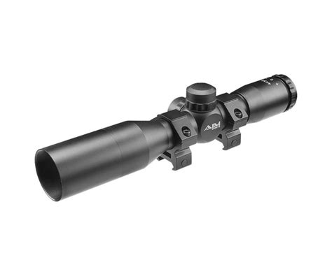 Aimsports X Compact Combat Scope With Rings Sunshade Mil Dot