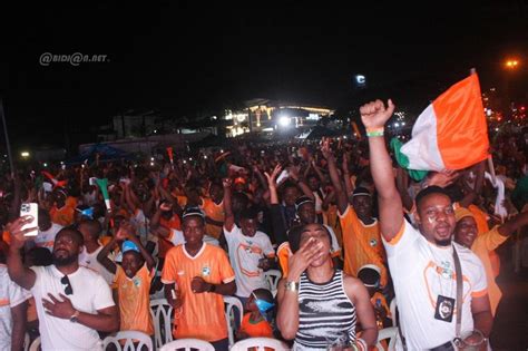 Can 2023 Ambiance Des Supporters De La Cote Divoire Au Village Can De