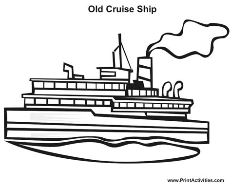 Cruise Ship Paquebot Transportation Free Printable