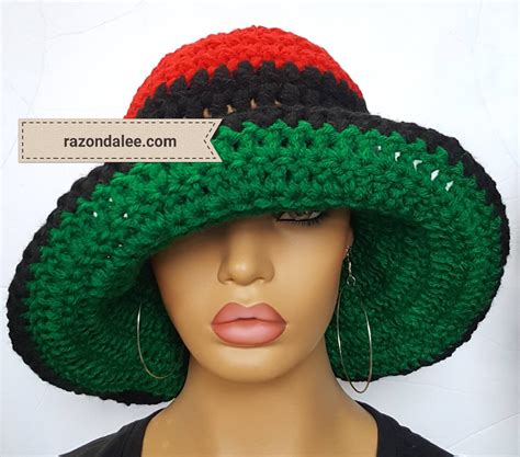 Chunky Diva Crochet Floppy Wide Brimmed Hat By Razonda Lee Etsy