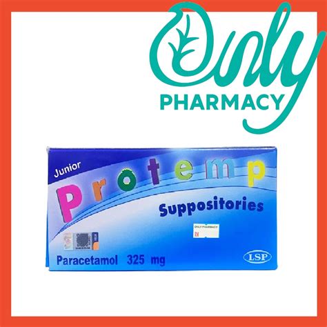 Protemp Suppository Paracetamol 120mg Or 325mg Paracetamol 12