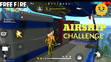 Only Airship Challenge Garena Free Fire Funny😃shortsshort Youtube