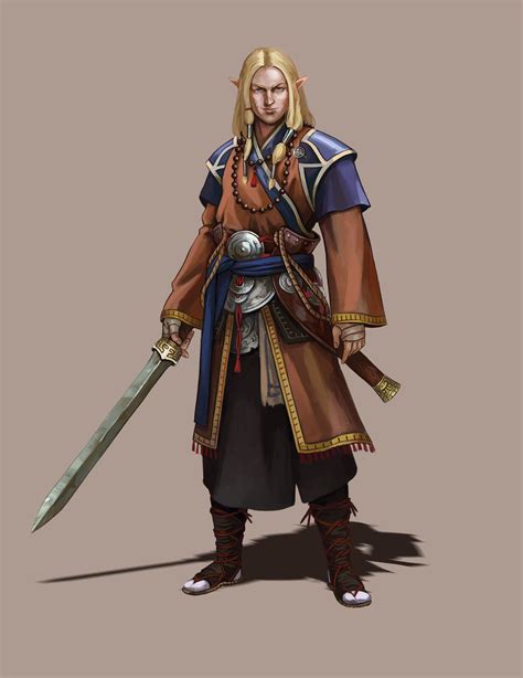 Elven Monk Diego Vila Character Portraits Concept Art Characters