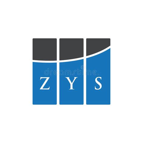 Design Do Logotipo Da Letra Zys Em Fundo Branco Conceito De Logotipo De Letra Das Iniciais