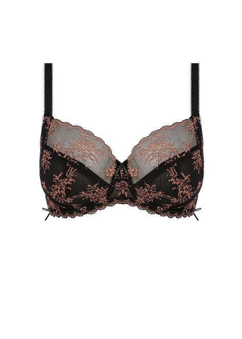 Offbeat Decadence Black Side Support Bra From Freya