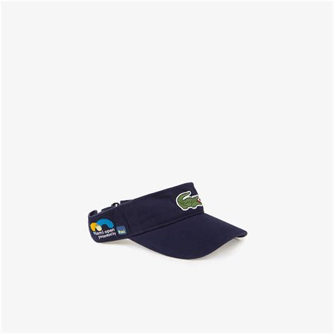 Lacoste Men S SPORT Miami Open Edition Embroidered Croc Visor