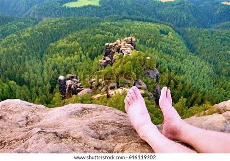 Naked Male Sweaty Legs On Peak Stock Photo Shutterstock