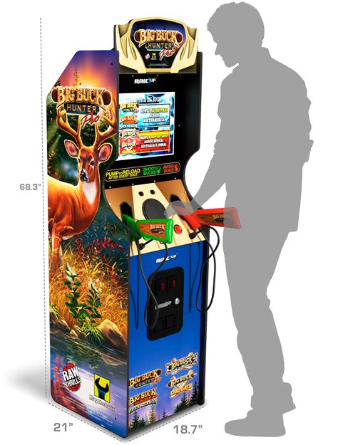 Arcade1Up – Big Buck Hunter Pro Deluxe Arcade Machine – Blue – Sansujyuku