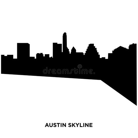 Austin skyline silhouette stock illustration. Illustration of drawing ...