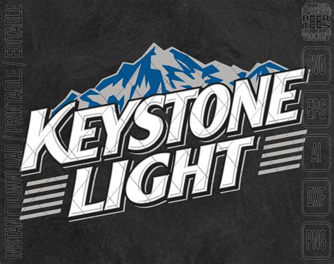 Keystone Light Beer Logo Inspired Unofficial Design Svg Png Editable