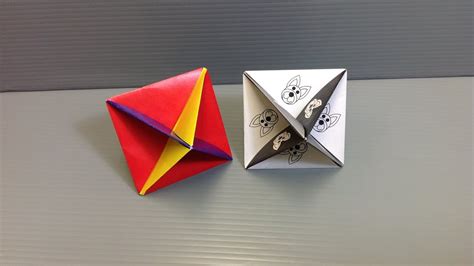 Print And Make Your Own Action Origami Spinning Top Youtube