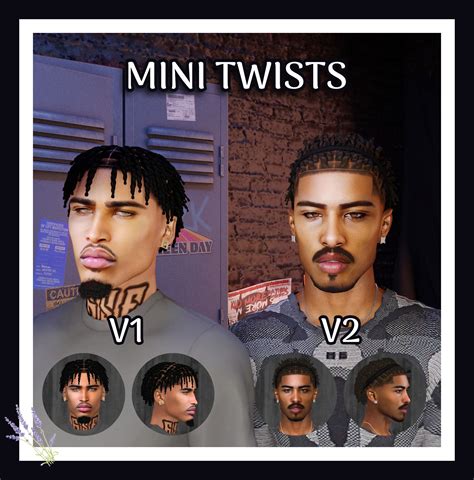 MINI TWISTS Khadijah551 In 2024 The Sims 4 Skin Sims 4 Hair Male