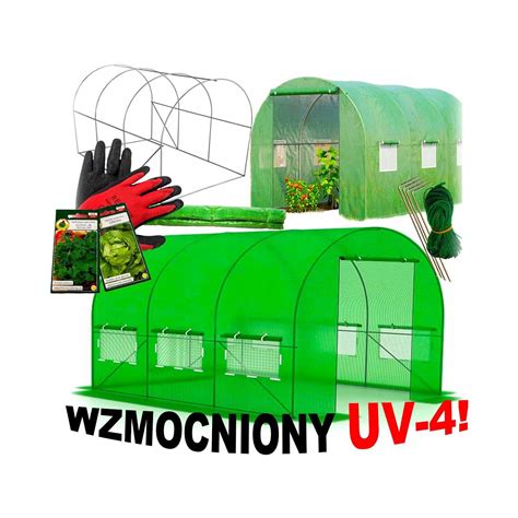 TUNEL OGRODOWY Foliowy SOLIDNA Szklarnia 2x3m PREMIUM UV 4 Hit Wiosny