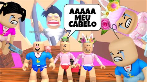 Beb S Que Perderam O Cabelo No Cabeleireiro Maluco Roblox Escape The