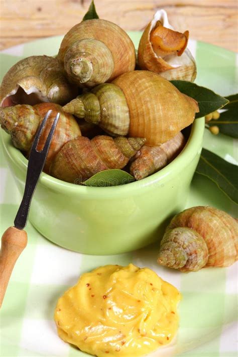 Whelks Or Sea Snails Seafood Stock Photo Image Of Mayonnaise Whelks