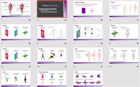 Gcse Pe Planes And Axis Teaching Resources