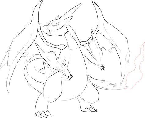 Mega Charizard Y Drawing