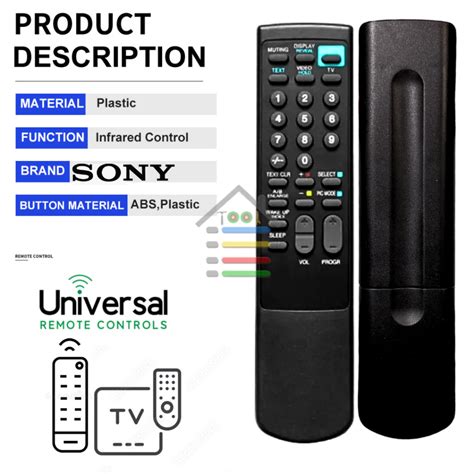 Jual Remote Remot Tv Sony Trinitron Rm Remot Pengganti Shopee