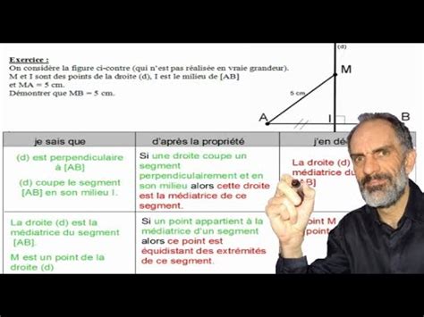 D Montrer En Utilisant La M Diatrice D Un Segment Prouver Justifier