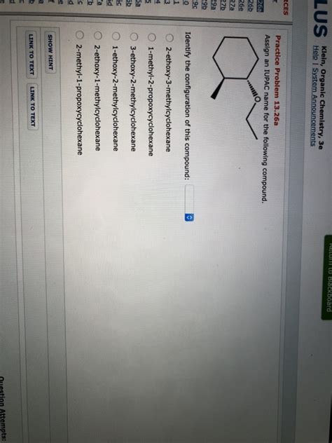 Solved Neturn To Blackboard Lus Klein Organic Chemistry E Chegg