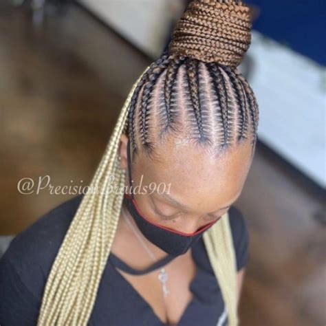 40 Stunning Stitch Braids Ponytail Cornrows Coils And Glory