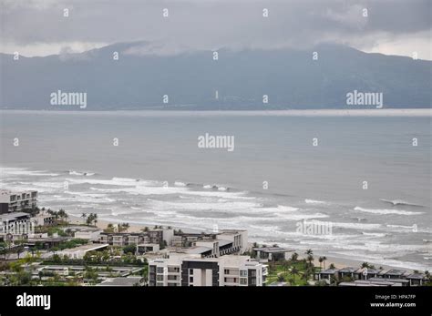 Da Nang beach, Vietnam. Named also China beach, it was the place where ...